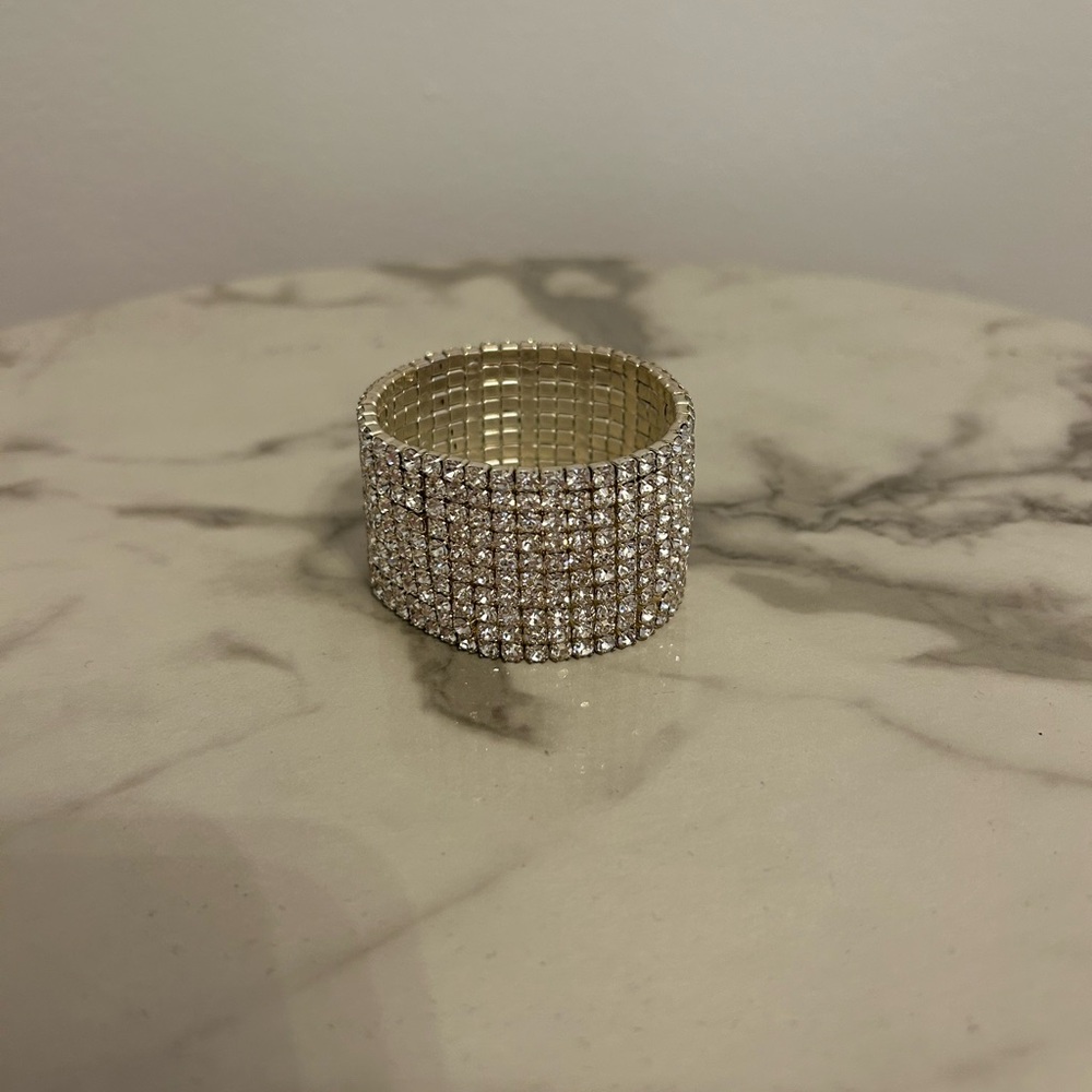 Rhinestone Cuff Bracelet